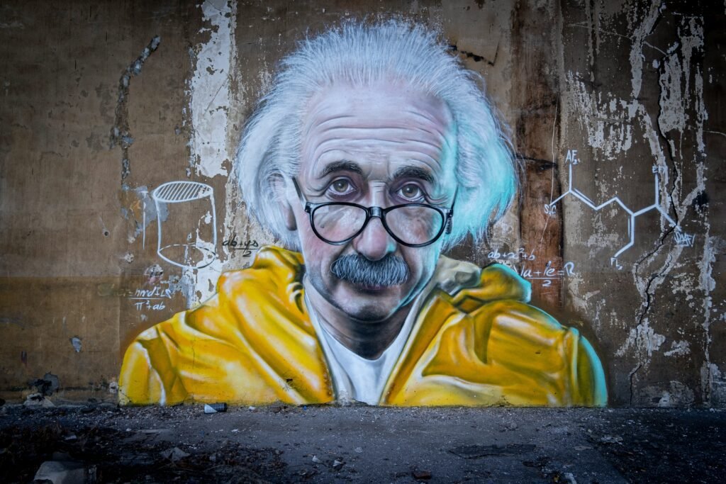 Einstein in graffiti